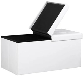InternetovaZahrada Úložný box s vyklapacím vekom 80x40x40cm - biely