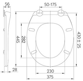 Mereo, WC sedátko samozatváracie, MER-CSS112S