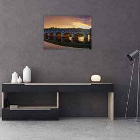 Sklenený obraz mostu (70x50 cm)