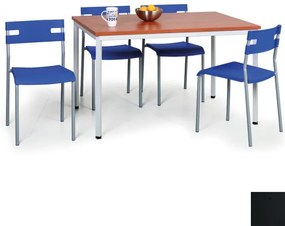 Zostava stôl + 4 stoličky čierne ZADARMO