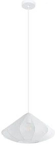 Eglo 43997 - Luster na lanku DOLWEN 1xE27/40W/230V pr. 42,5 cm biela