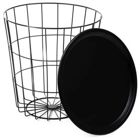 Príručný stolík SCANDI čierny 868691