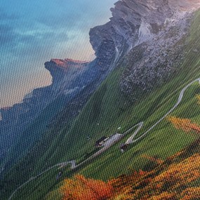 Obraz dúhy nad skaliskami (90x60 cm)