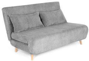 Pohovka SOLACE rozkladacia, menšestrová sivá 871653