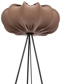 Hnedá stojacia lampa s textilným tienidlom (výška 147 cm) Cafee – Candellux Lighting