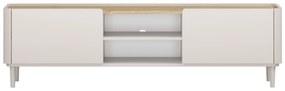 TV stolík Elivo 170 cm na nožičkách - kašmír / olejovaný dub