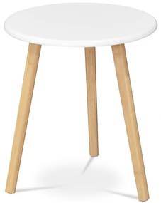 Autronic BONTEC Konferenčný stolík 40x40cm, mdf, biela, AF-1142 WT Farba: Biela