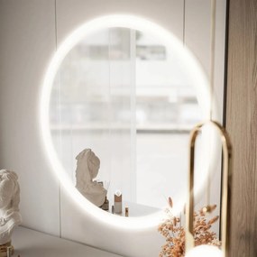 OKRÚHLE ZÁVESNÉ ZRKADLO NESSIE 60 cm LED