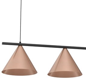 Závesné svietidlo Capital, 3x medené kovové tienidlo, (fi 30cm), b