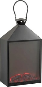 LED dekorácia lucerna COZY WARM 55x30 cm, čierna