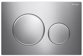 Geberit Sigma20, ovládacie tlačidlo Sigma20, lesklý chróm/matný chróm, 115.882.KH.1