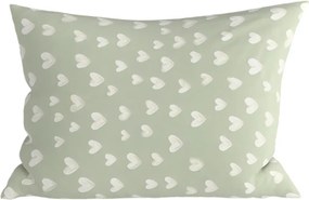Obliečka na vankúš z mikrovlákna STARS HEARTS 50x70 cm, zelená