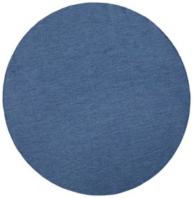 NORTHRUGS - Hanse Home koberce Kusový koberec Twin-Wendeteppiche 103100 blau creme kruh – na von aj na doma - 140x140 (priemer) kruh cm