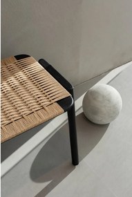 Čierna/v prírodnej farbe lavica Klupa – Gazzda