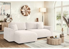 Biela rozkladacia rohová pohovka (variabilná) Lorine – Ropez