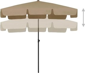 TRENDIE Záhradný slnečník 125x200 cm tmavo béžový