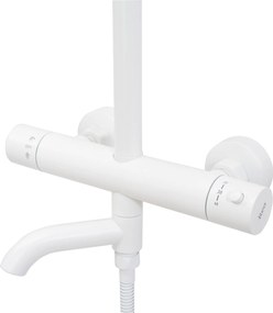 Rea Lungo, sprchová súprava s termostatickou batériou, biela, REA-P6608