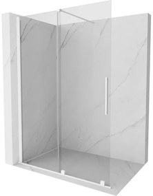 Mexen Velar posúvacie sprchové dvere Walk-in 150 cm, Priehľadné, Biele - 871-150-000-03-20