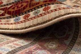 Koberec KESHAN, strapce 6668/53555 béžový / bordový