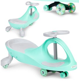 Detské odrážadlo s LED kolesami, zelené, ECOTOYS