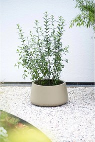 Kvetináč GORDO, sklolaminát, výška 29 cm, béžový