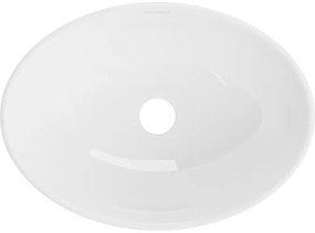 Mexen Elza, umývadlo na dosku 40x34 cm, biela lesklá, 21014000