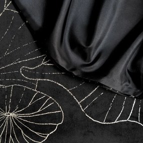 Dekorstudio Elegantný zamatový behúň na stôl BLINK 18 čierny Rozmer behúňa (šírka x dĺžka): 35x140cm