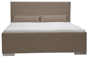 Čalúnená posteľ s úložným priestorom KRE 120x200 cm Sivá