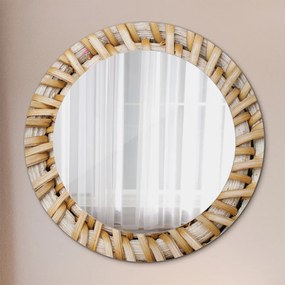 Okrúhle dekoračné zrkadlo s motívom Prírodný cop fi 60 cm