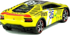 LEAN Toys Diaľkovo ovládané športové auto s ovládačom R/C, žlté
