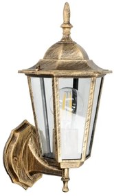 Vonkajšie nástenné svietidlo 1xE27/60W/230V IP44 zlatá