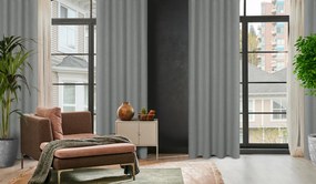 ZATEMŇOVACÍ ZÁVES NA KRÚŽKOCH LIDIA 140X250 CM STRIEBORNÁ