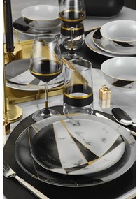 24-dielna súprava porcelánového riadu Kütahya Porselen Black&amp;White