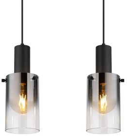 Globo 15907-4H - Luster na lanku FLORENTINA 4xE27/40W/230V čierna