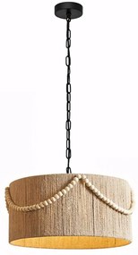 Toolight Toolight, stropné svietidlo 40cm, 1xE27, APP1741-1CP, prírodná hnedá, OSW-05123