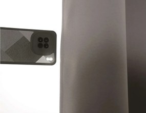 Sivo-hnedý záves OXFORD 140x250 cm Zavesenie: Kovové krúžky