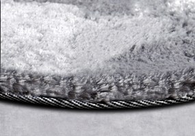 ELLE Decoration, Kusový koberec Cosy 106110 Silver kruh z kolekcie Elle, 160x160 (priemer) kruh, šedá, obývacia izba
