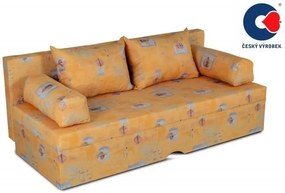 Pohovka DENISA, žltá vzor (č.323)