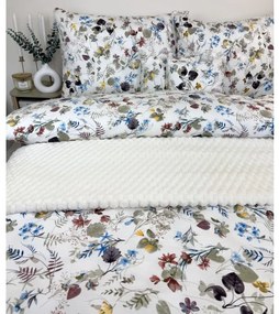 INTERMEDIC SK Posteľná obliečka Glory 140×200 / 70×90 – bavlna, botanický vzor, zips