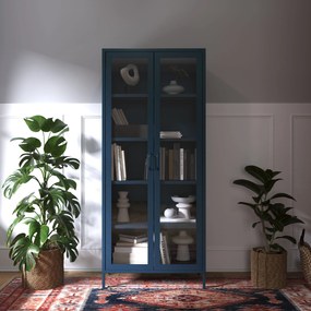 Vitrína ANGELO, 800 x 1850 x 450 mm, Modern: farba granátová