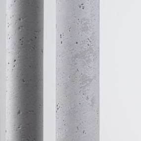 Závesné svietidlo Pastelo, 5x betónové tienidlo, o