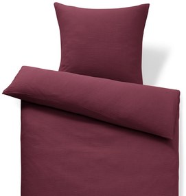 Mušelínová posteľná bielizeň, vínová, štandardná veľkosť