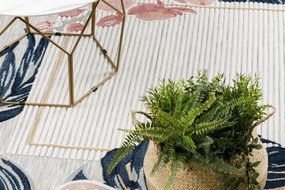 Dywany Łuszczów, Kusový koberec Botanic 65240 Flamingo grey – na von aj na doma, 157x220, viacfarebná, chodba / predsieň