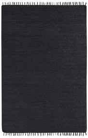 Jutový koberec 200 x 300 cm čierny SINANKOY Beliani