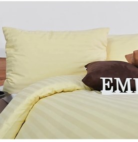 Obliečky damaškové vanilkové EMI, Štandardný set jednolôžko obsahuje 1x 140x200 + 1x 70x90