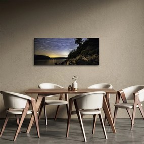 Obraz - obloha pri západe slnka (120x50 cm)