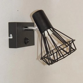 Nástenné bodové svietidlo Mini Szach 2745 čierne K1