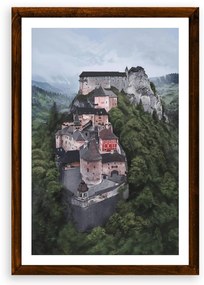 Poster Oravský hrad - Poster A3 + čierny rám (46,8€)