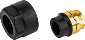 VarioTerm Adaptér pre rúrku Cu 3/4x15, AL-PEX zverné šróbenie GW 3/4x15x1, balenie 2ks, čierna, CU-15-BLACK