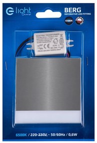 Schodiskové LED svietidlo Berg, 1x LED 0,6w, 6500k, s